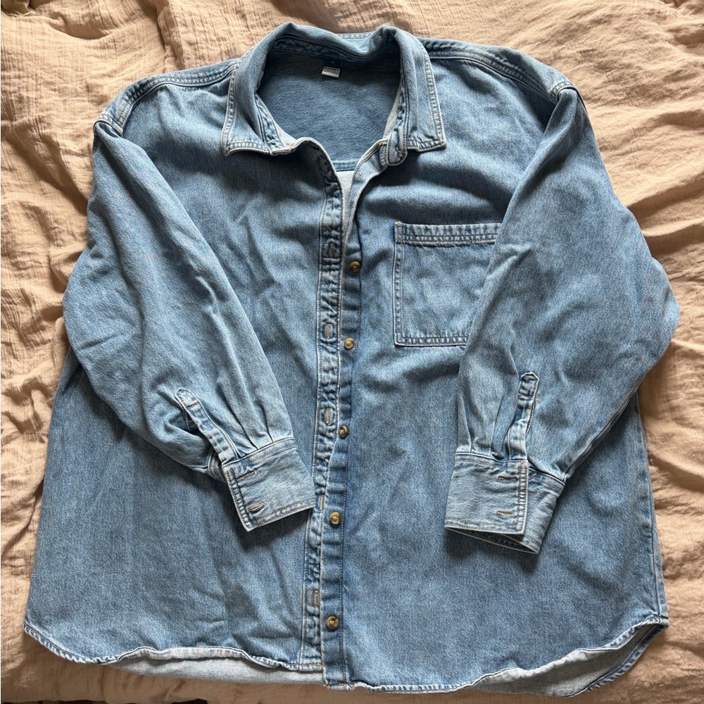 Old Navy Light Blue Denim Shirt